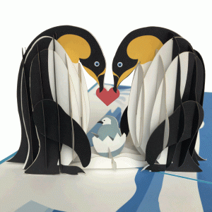 pop-up pinguïn card